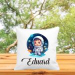Perna personalizata cu nume, Gradinita, Micul Astronaut, 40x40 cm, PGR050 - imagine 3