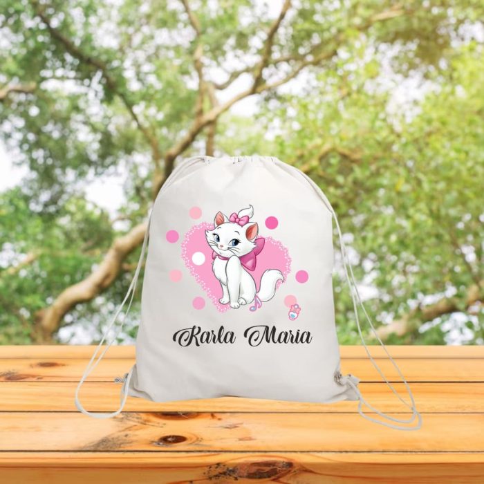 Rucsac personalizat cu nume, Gradinita, Pisica Marrie, 43x34 cm, RGR003 - imagine 3