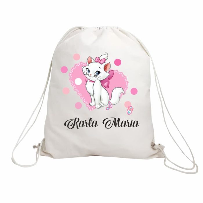 Rucsac personalizat cu nume, Gradinita, Pisica Marrie, 43x34 cm, RGR003 - imagine 1
