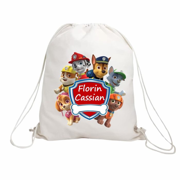 Rucsac personalizat cu nume, Gradinita, Patrula Catelusilor, 43x34 cm, RGR014 - imagine 1