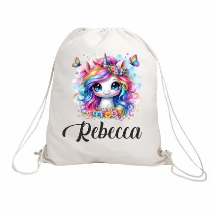 Rucsac personalizat cu nume, Gradinita, Unicorn, 43x34 cm, RGR051