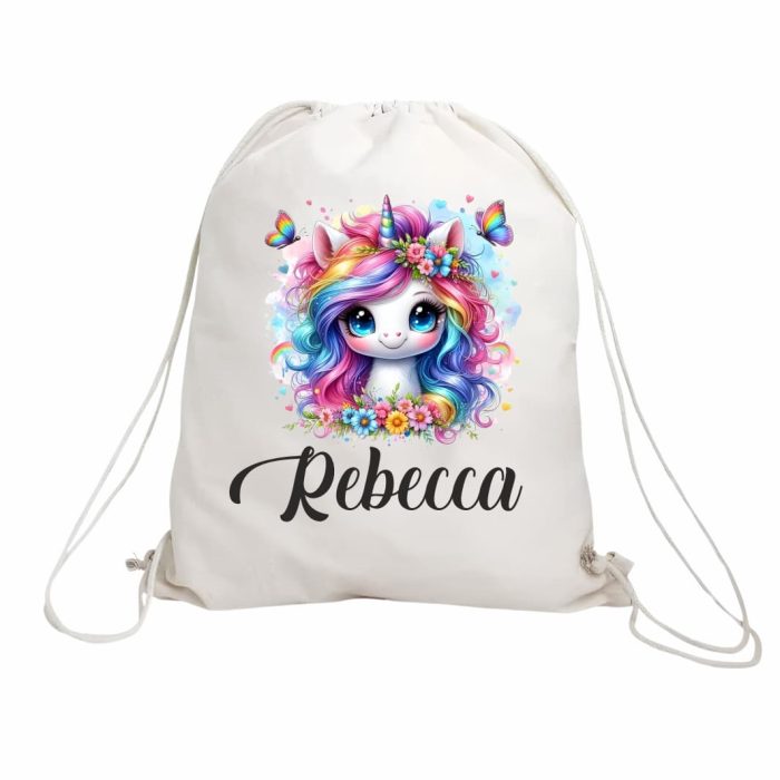 Rucsac personalizat cu nume, Gradinita, Unicorn, 43x34 cm, RGR051 - imagine 1