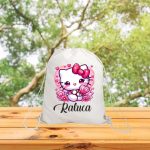 Rucsac personalizat cu nume, Gradinita, Hello Kitty, 43x34 cm, RGR053 - imagine 3