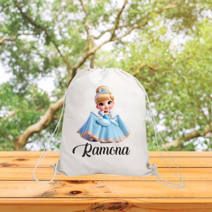 Rucsac personalizat cu nume, Gradinita, Cenusareasa, 43x34 cm, RGR054 - imagine 3