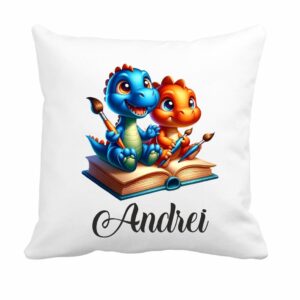 perna copii personalizata dinozauri colorati