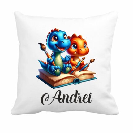 perna copii personalizata dinozauri colorati