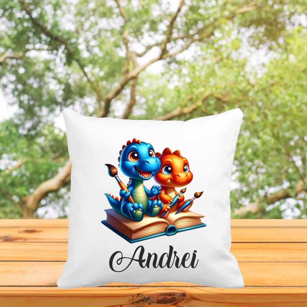 perna copii personalizata dinozauri colorati
