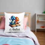 perna copii personalizata dinozauri colorati