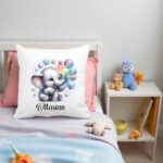 perna copii personalizata elefant baloane colorat