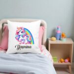 perna copii personalizata unicorn curcubeu
