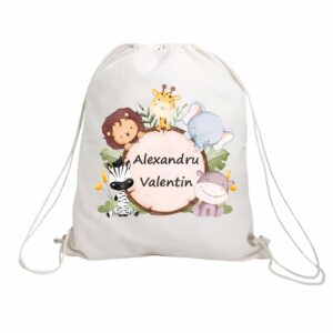 rucsac copii personalizat animale safari