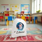 rucsac copii personalizat baietel cosmonaut