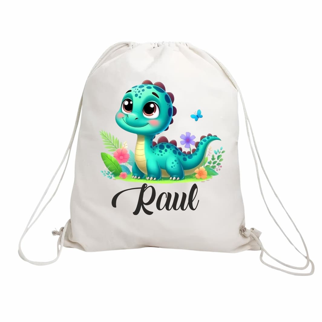 rucsac copii personalizat dinozaur verde