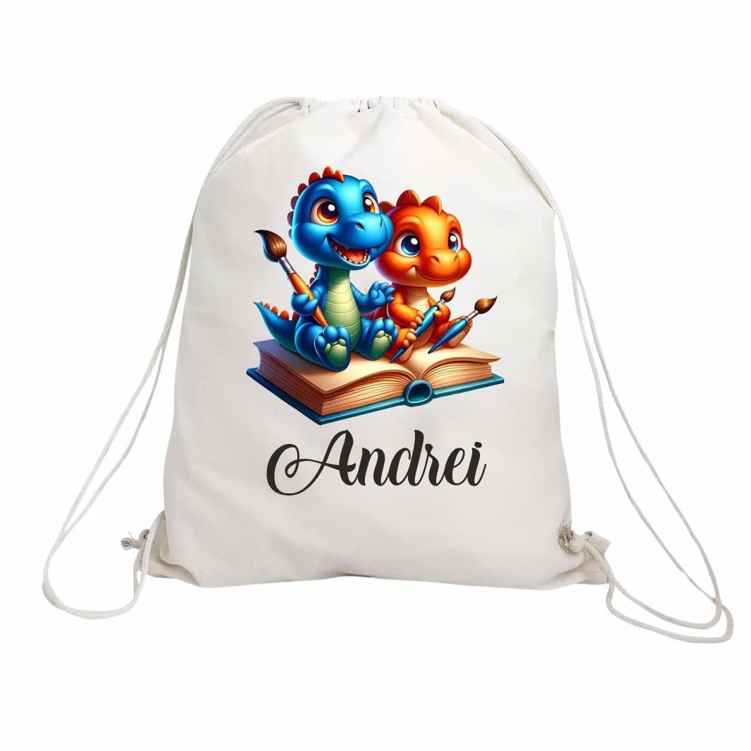 rucsac copii personalizat dinozauri colorati