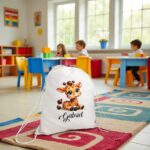 rucsac copii personalizat girafa bebe