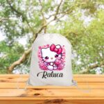 rucsac copii personalizat hello kitty roz