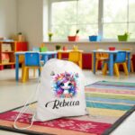 rucsac copii personalizat unicorn fluturi