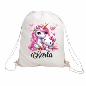 rucsac copii personalizat unicorn hello kitty
