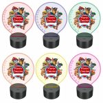 Lampa 3D personalizata, model Patrula Catelusilor, multicolor, 22x18 cm, LDUV001 - imagine 2