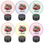 Lampa 3D personalizata, model Cars, multicolor, 22x18 cm, LDUV003 - imagine 2