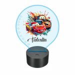 Lampa 3D personalizata, model Cars, multicolor, 22x18 cm, LDUV003 - imagine 5