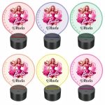 Lampa 3D personalizata, model Barbie, multicolor, 22x18 cm, LDUV010 - imagine 2