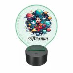 Lampa 3D personalizata, model Mickey Mouse, multicolor, 22x18 cm, LDUV015 - imagine 5