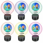 Lampa 3D personalizata, model Baby Johny, multicolor, 22x18 cm, LDUV016 - imagine 2