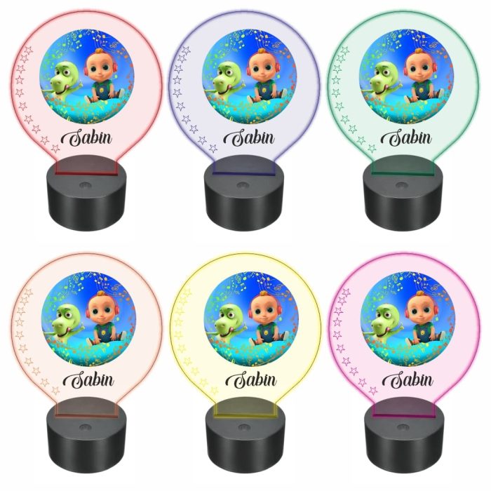 Lampa 3D personalizata, model Baby Johny, multicolor, 22x18 cm, LDUV016 - imagine 2