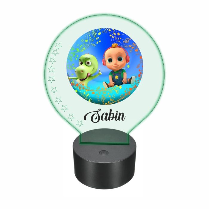 Lampa 3D personalizata, model Baby Johny, multicolor, 22x18 cm, LDUV016 - imagine 5