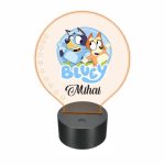 Lampa 3D personalizata, model Bluey, multicolor, 22x18 cm, LDUV017 - imagine 5