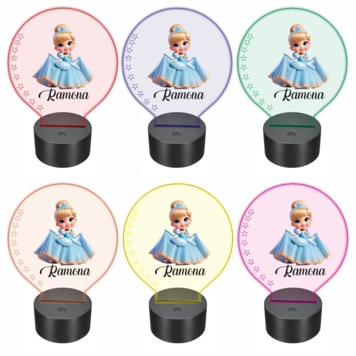 Lampa 3D personalizata, model Cenusareasa, multicolor, 22x18 cm, LDUV021 - imagine 2