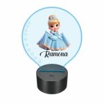 Lampa 3D personalizata, model Cenusareasa, multicolor, 22x18 cm, LDUV021
