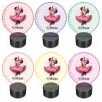 Lampa 3D personalizata, model Minnie Mouse, multicolor, 22x18 cm, LDUV025 - imagine 2