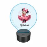 Lampa 3D personalizata, model Minnie Mouse, multicolor, 22x18 cm, LDUV025 - imagine 5