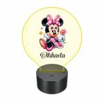 Lampa 3D personalizata, model Minnie Mouse, multicolor, 22x18 cm, LDUV026 - imagine 5