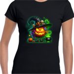 Tricou De Halloween, Dama, Negru, THC19 - imagine 2
