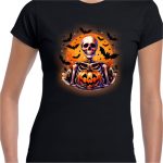 Tricou De Halloween, Dama, Negru, THC21 - imagine 2