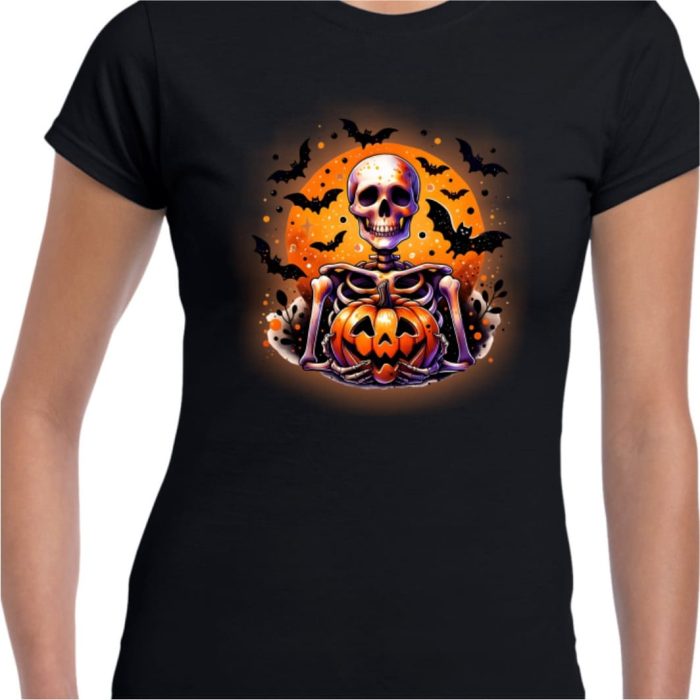 Tricou De Halloween, Dama, Negru, THC21 - imagine 2