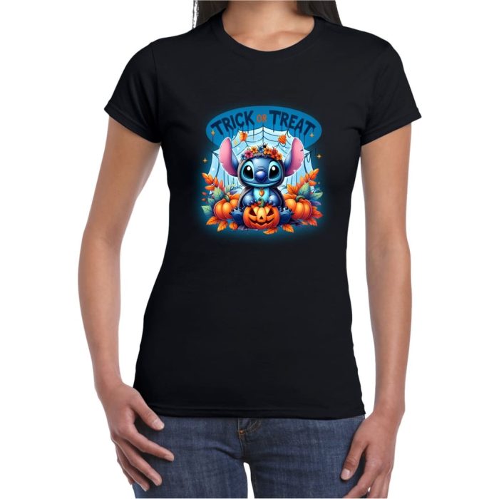 Tricou De Halloween, Dama, Negru, THC31 - imagine 1