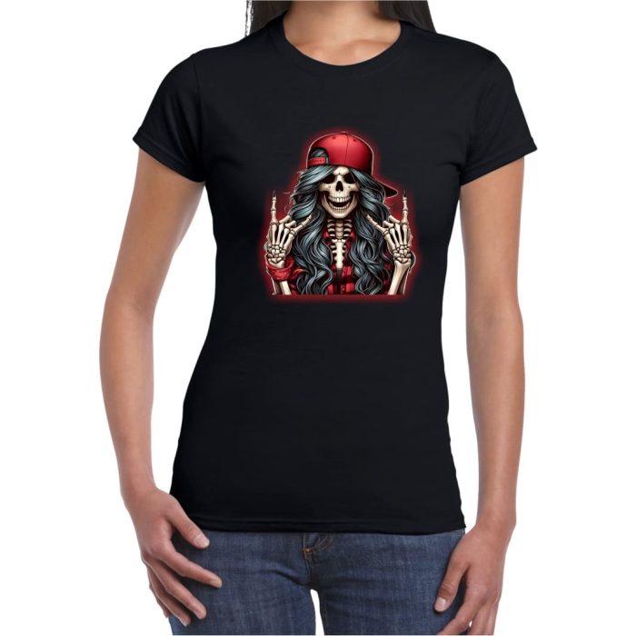 Tricou De Halloween, Dama, Negru, THC33 - imagine 1