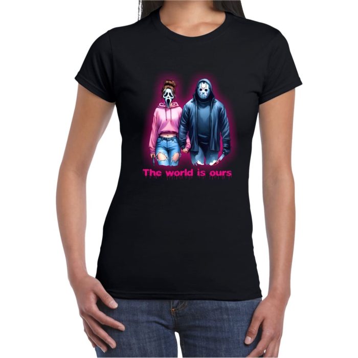 Tricou De Halloween, Dama, Negru, THC39 - imagine 1