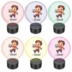 lampa led 3D personalizata baietel fotbalist