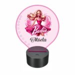 lampa led 3D personalizata barbie roz