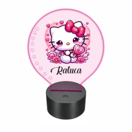 lampa led 3D personalizata hello kitty
