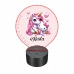 lampa led 3D personalizata hellokitty unicorn