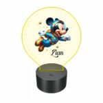 lampa led 3D personalizata mickey astronaut