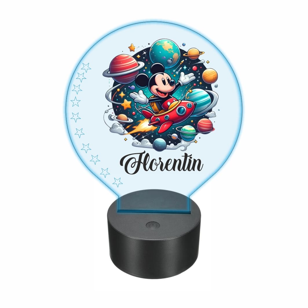 lampa led 3D personalizata mickey cosmos