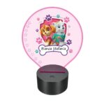 lampa led 3D personalizata patrula catelusilor