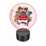 lampa led 3D personalizata paw patrol